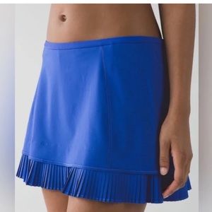 Lululemon Royal Blue Pleated Tennis Skort. Size 2